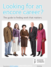 Looking for an encore career report cover